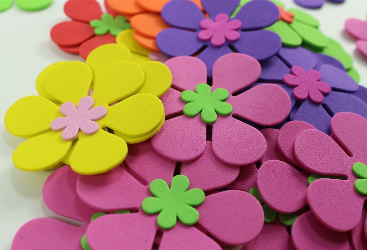 Zelfklevende nagelstickers dun, bloemen F354 - Zorg om Handen