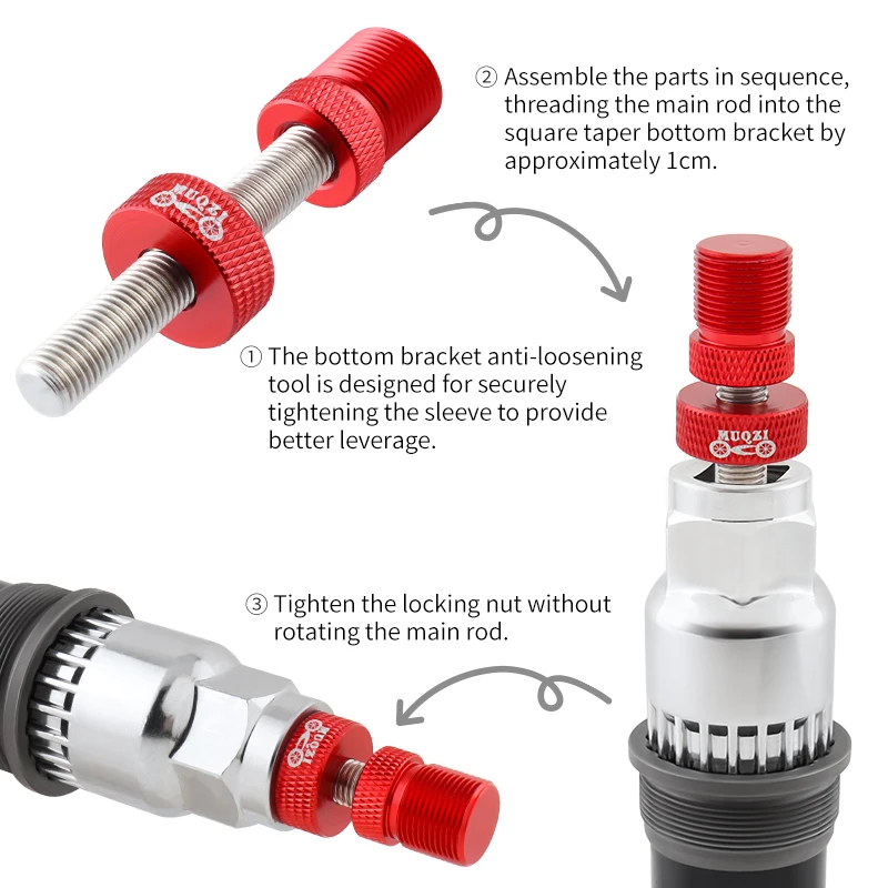 MUQZI gereedschap voor het verwijderen van trapas voor fietsen voor 20 tanden BB