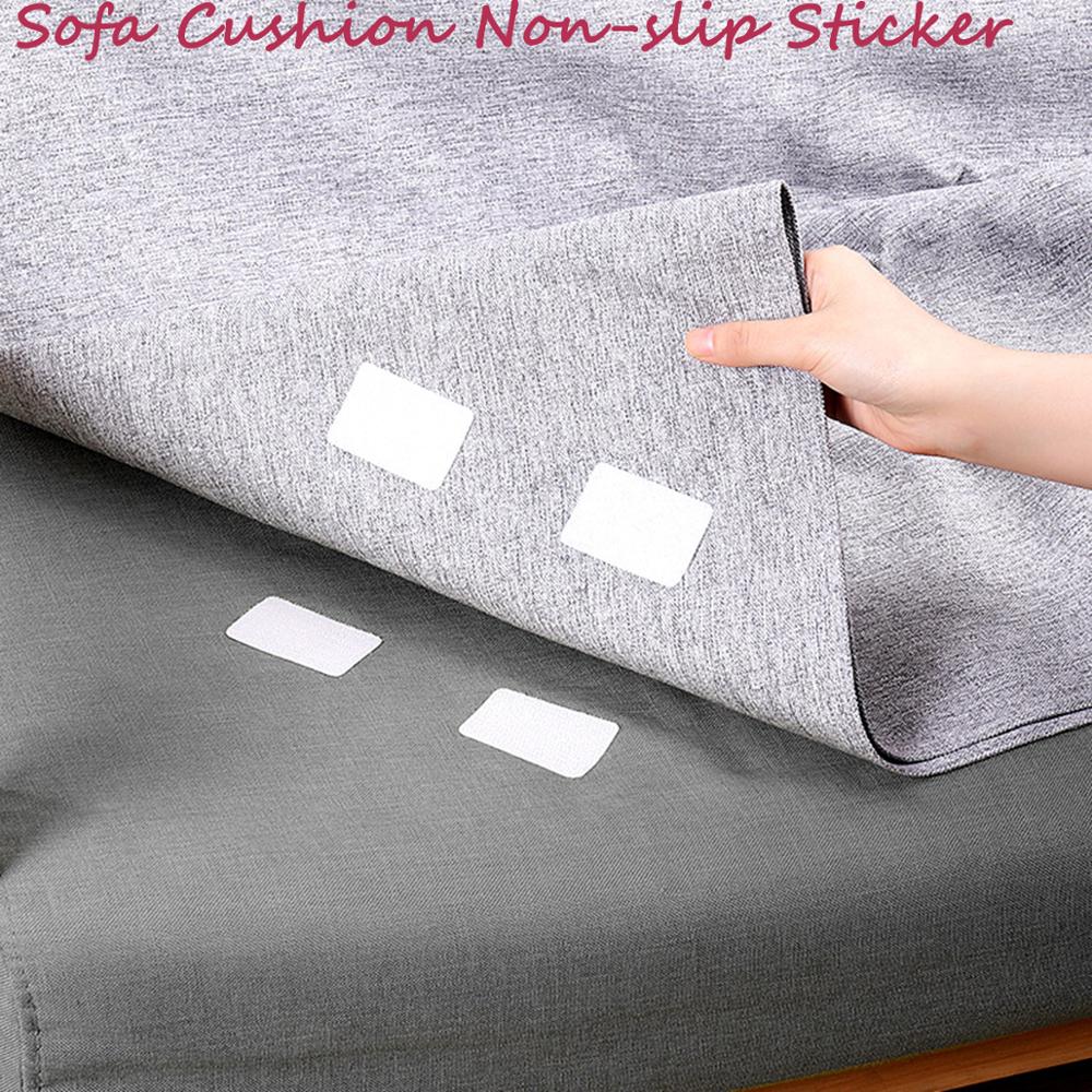 5 Pairs Non-Slip Rug Grippers Self Adhesive Carpet Anti Skid Corners Pad Sofa Cushion Anti Curling Double-sided Magic Sticker