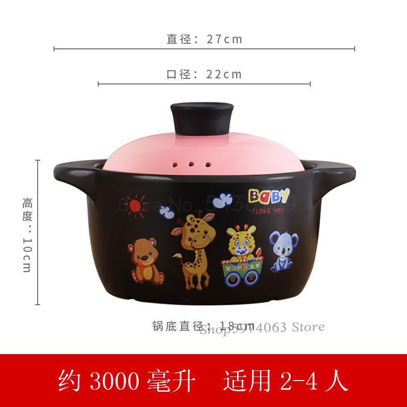 Casserole cooker home gas ceramic pot soup pot fire resistance high temperature size capacity clam pot casserole stone pot: Old  farmer  9