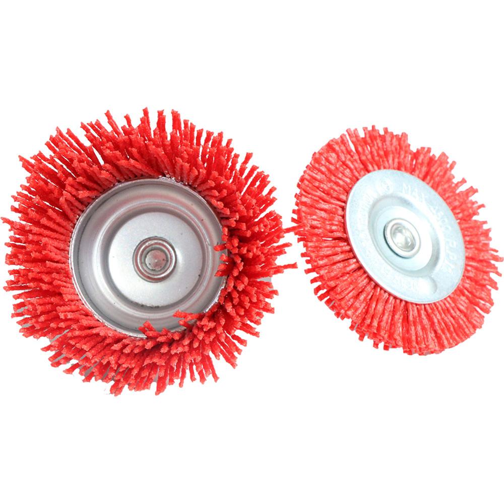 1Pc Nylon Cup Borstel 2.5 "/3 Inch/4" Schurende Draad Wiel Borstel Voor Boor Rotary tool Hout Polijsten Ontbramen Cleaning 1/4 "Schacht