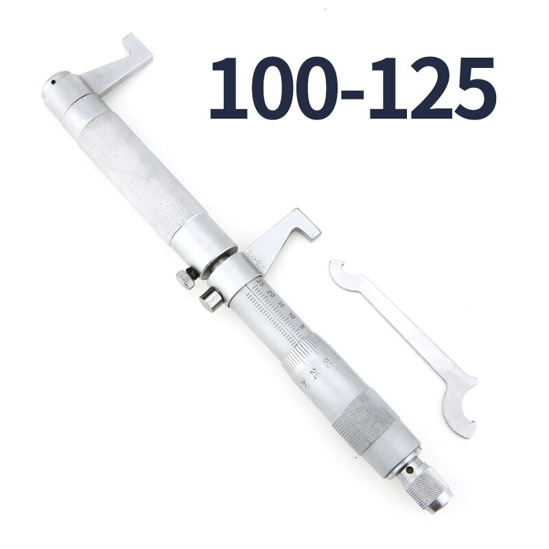 Indvendig mikrometer indvendig diameter måleværktøj skrue hårdmetal måler høj præcision metrisk indvendig diameter måler måleværktøj: 100-125mm indeni