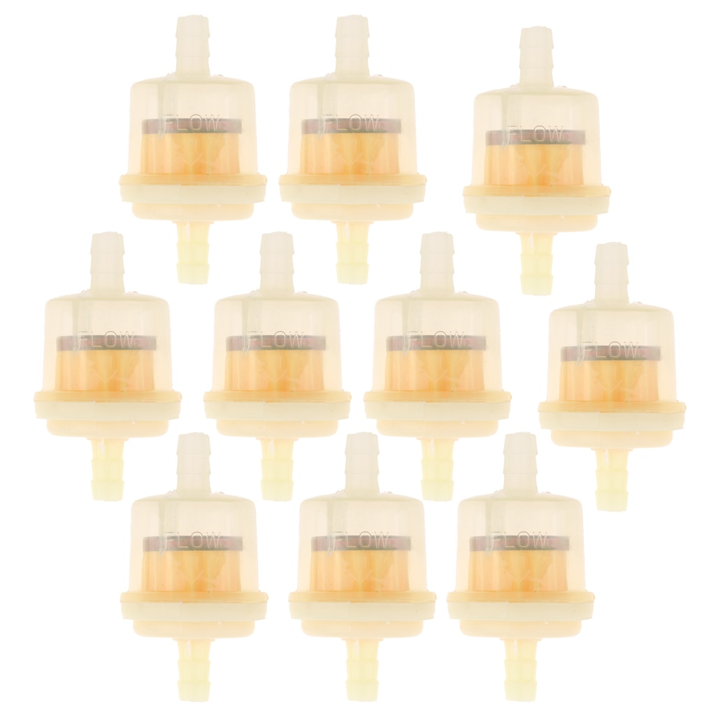10 pièces en plastique petit moteur essence filtre à essence en ligne pour 5/16 ''ligne de carburant