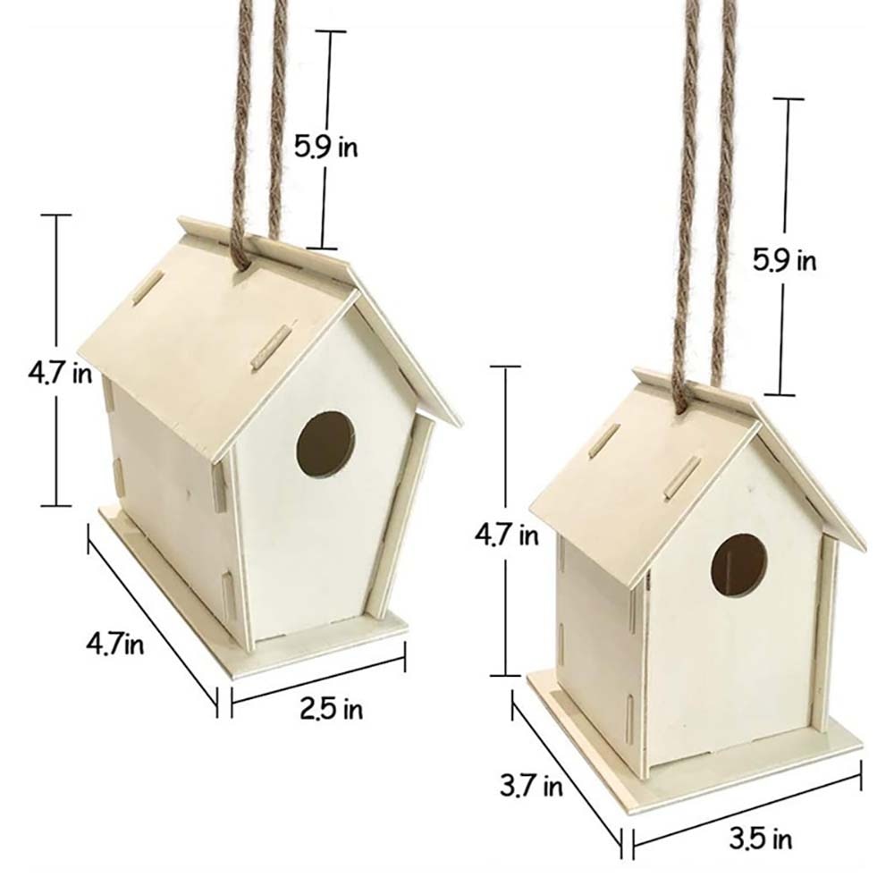 Peinture à la main oiseau maison Kit oiseau maison nid artisanat pour enfants à la main bois bâtiment peinture oiseaux maison enfant enfants artisanat jouet