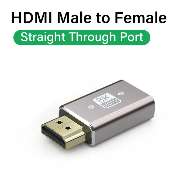 Adattatore HDMI 2.1 da 90 gradi mini porta micro HDMI per uscita video HDR 8K 60Hz 4K 120Hz 48Gbps compatibile con computer portatile TV HD: Colore rosa
