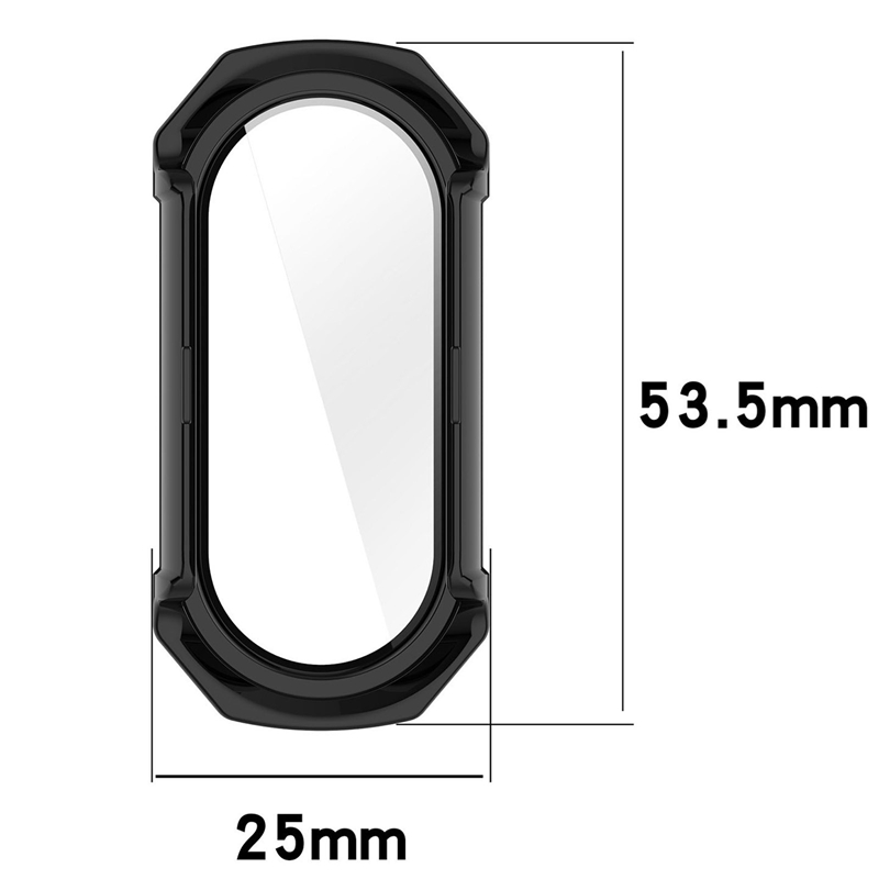 Protective PC Case Glass For Xiaomi Mi Band 9 Smartwatch Screen Protector Frame Bumper for Xiaomi Mi Band 8 7 6 Mi Band9 Cover