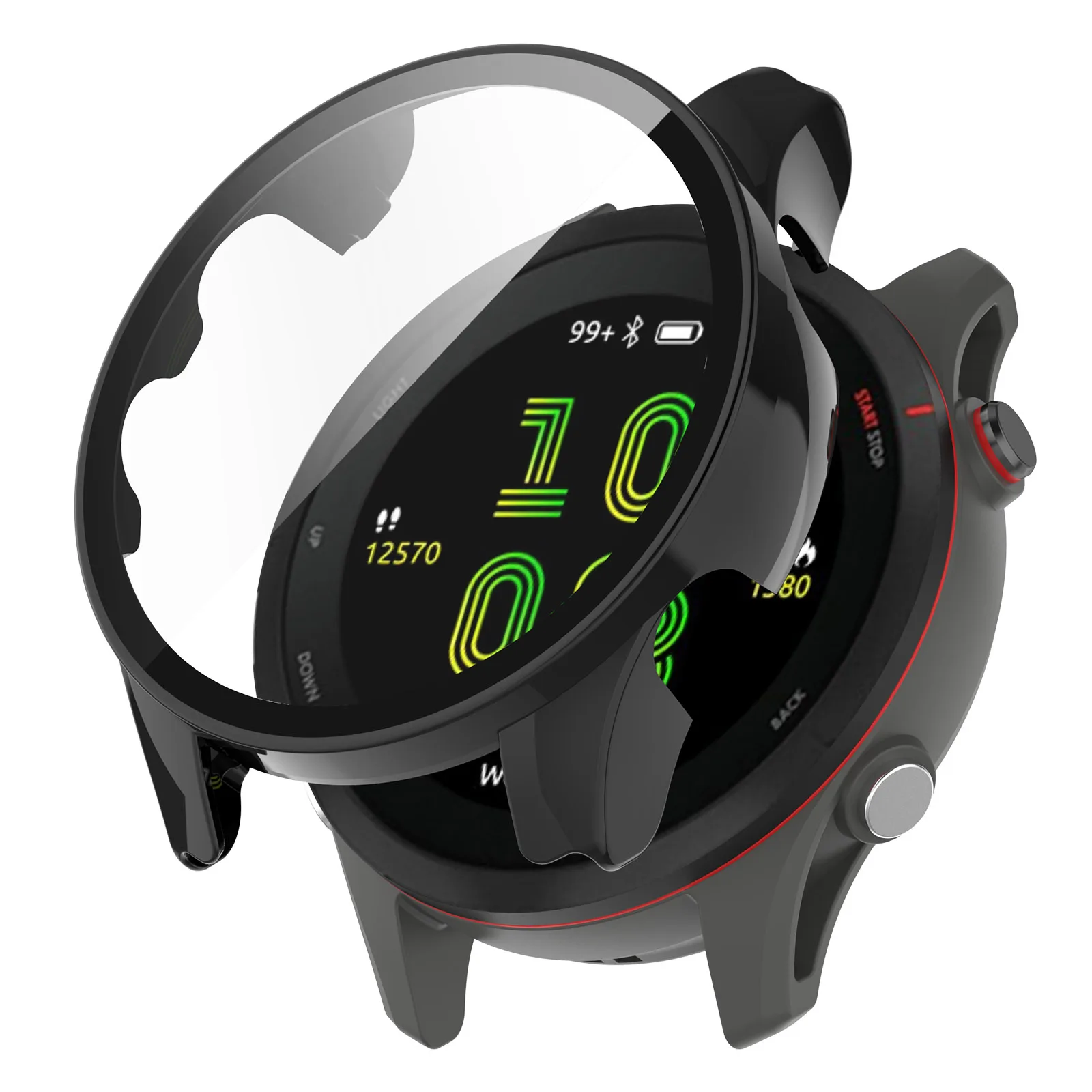 Funda para Garmin Forerunner 255 255S 955 Protector de pantalla cubierta de reloj con vidrio templado para Forerunner 965 265S 265 PC Shell