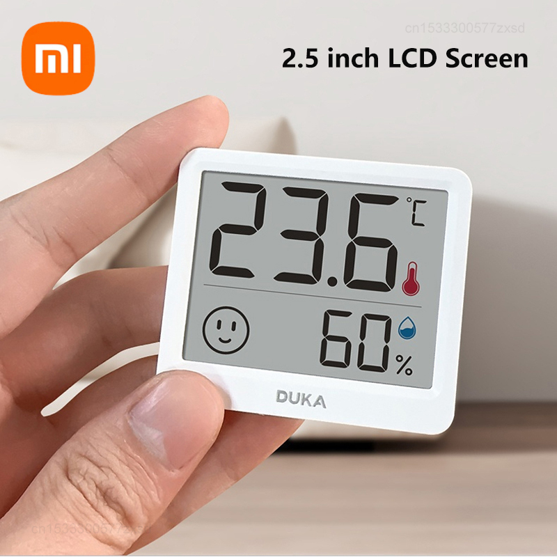Xiaomi DUKA Atuman 2,5-calowy LCD Elektroniczny cyfrowy miernik temperatury i wilgotności Termometr wewnętrzny Higrometr Czujnik pogody Zegar