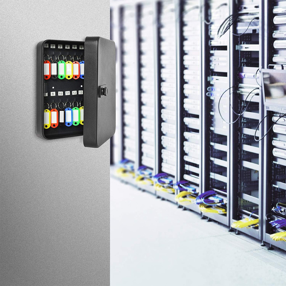 Combinatie Sleutelkast 20 Sleutelhaken Sleutelkast Muur Gemonteerd Met Sleutel/Code Slot Vergrendeling Sleutel Organizer Sleutelkast Security Lock Box