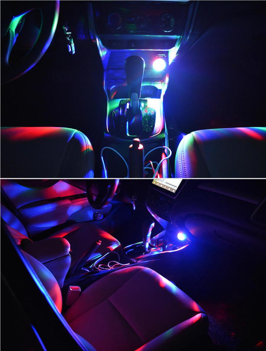 Colorful USB light shinning LED lamp USB 2.0 flashing for family party Disco stage light for mobile phone, power bank AC adapter