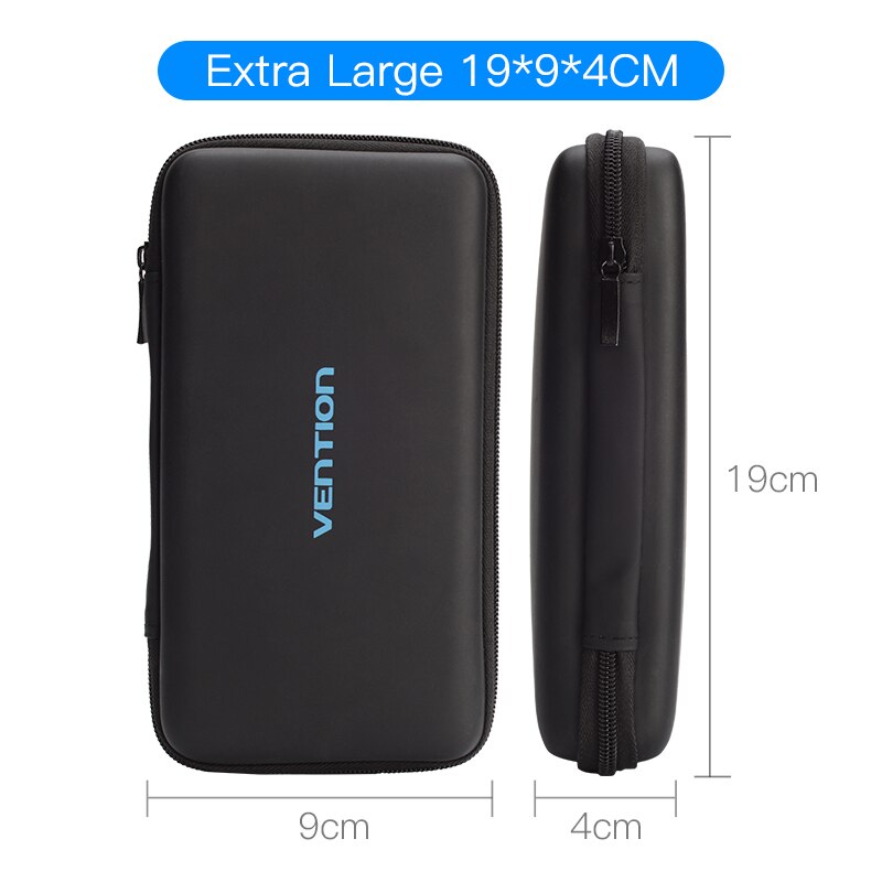 Vention Power Bank Case Hard Case Box Protection Bag for 2.5 Hard Drive Disk USB Cable External Storage Carrying SSD HDD Case: KBK Extra Large