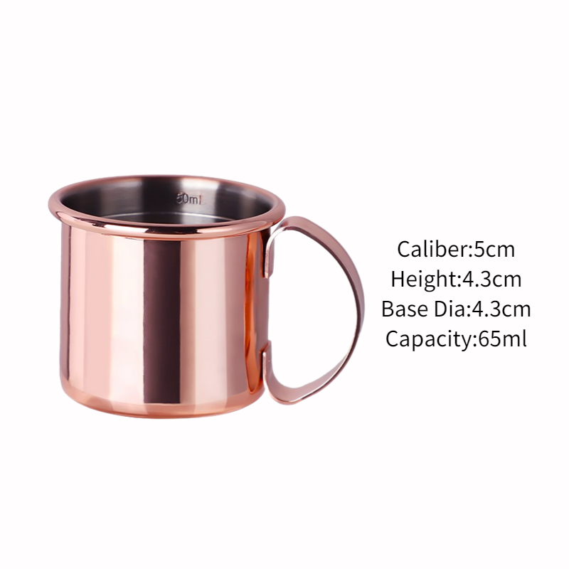 1/2/4 Stuks 2Oz Mini Moskou Muilezel Mok Roestvrijstalen Mokken Gehamerd Verkoperde Bierbeker Mok Bar Drinkwaren Accessoires: Rood
