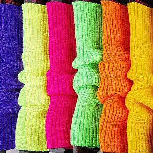 Femmes couleur bonbon solide tricot hiver jambières Style ample botte Leggings de noël bottes chaudes jambières femmes coupe-vent