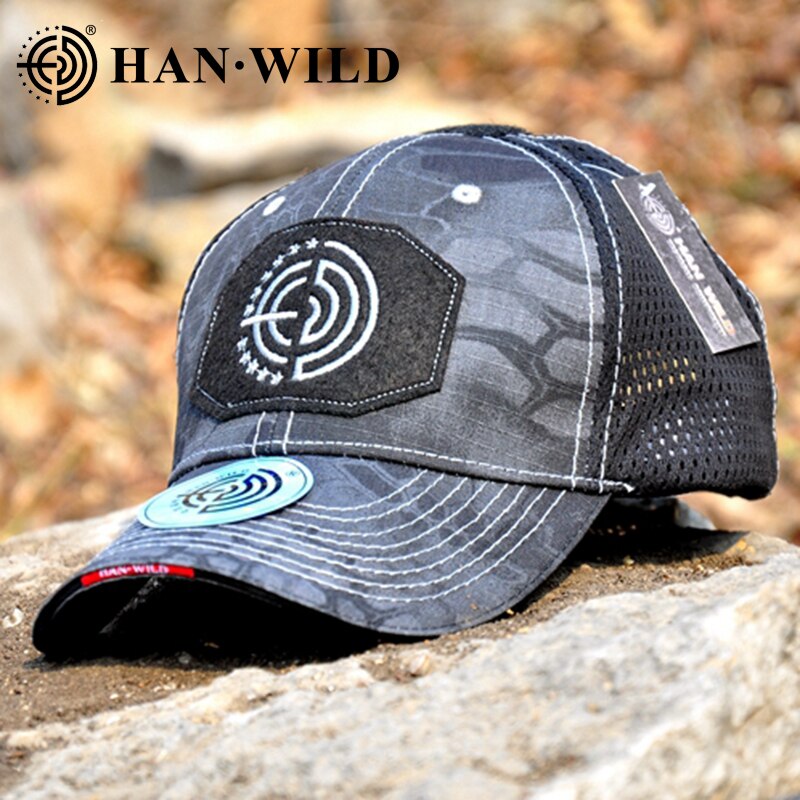 HAN WILD Baseball Cap Retro Outdoor Sports Caps Women Bone Gorras Curved Fitted Washed Vintage Dad Hats for Men