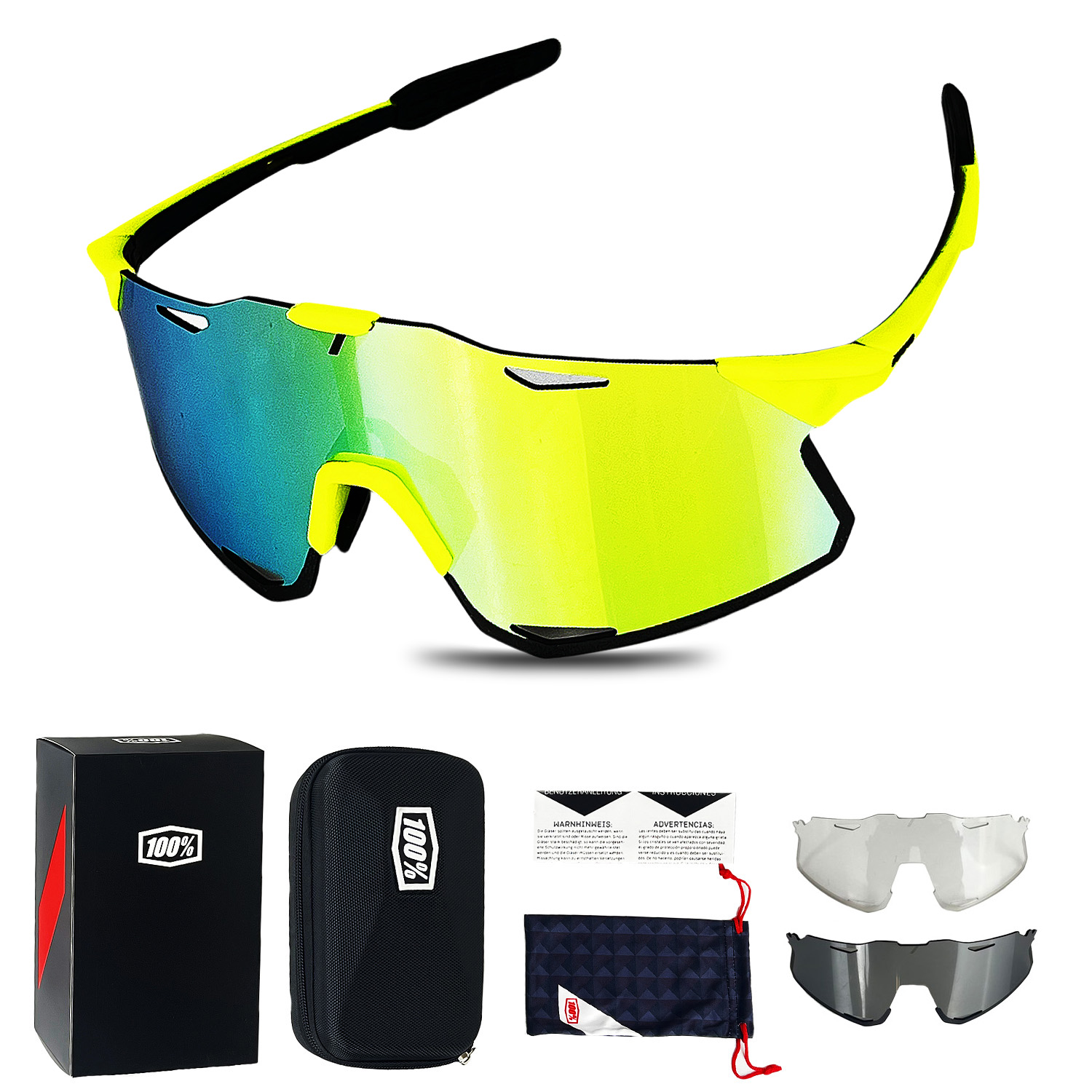 Solglasögon för män sport cykelglasögon cykel mountainbike vandring camping golf  uv400 skyddsglasögon kvinnor baseboll: Svart