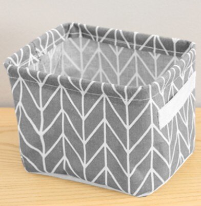 Cesta Rectangular de tela para almacenamiento, cesta de baño impermeable para manos, cesta de almacenamiento de escritorio, cesta de almacenamiento: Gray Arrowhead