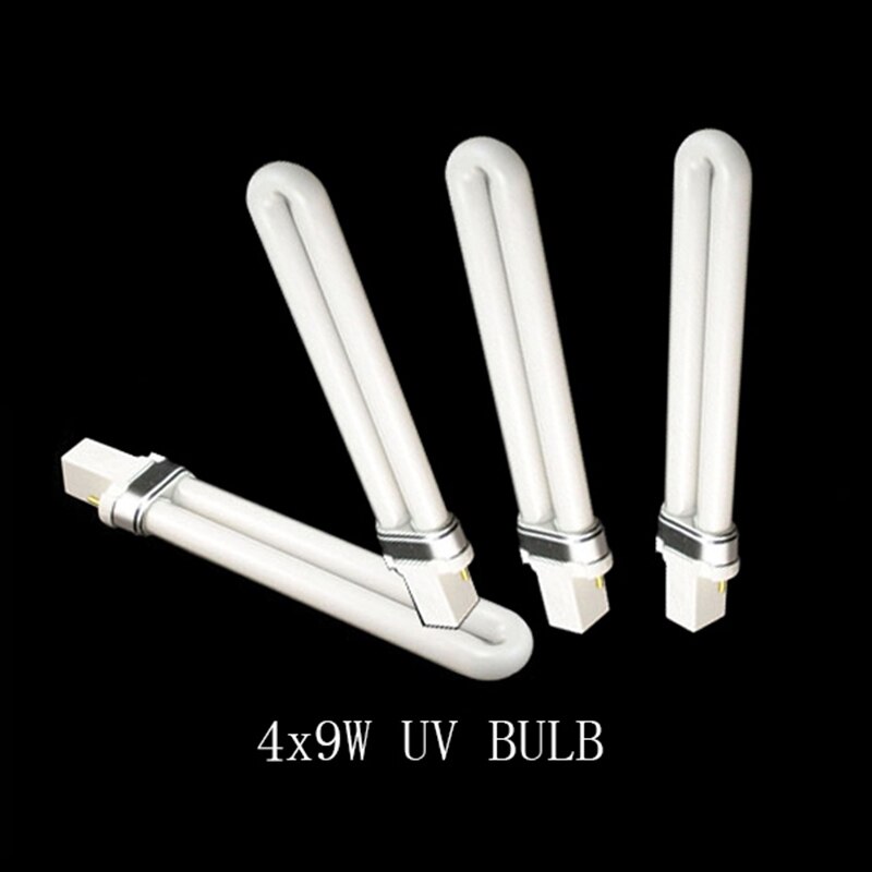 4X9 w Elektronische en Inductieve UV Lampen Gel Nail Art UV Lamp Nail Droger Vervanging Curing Lamp