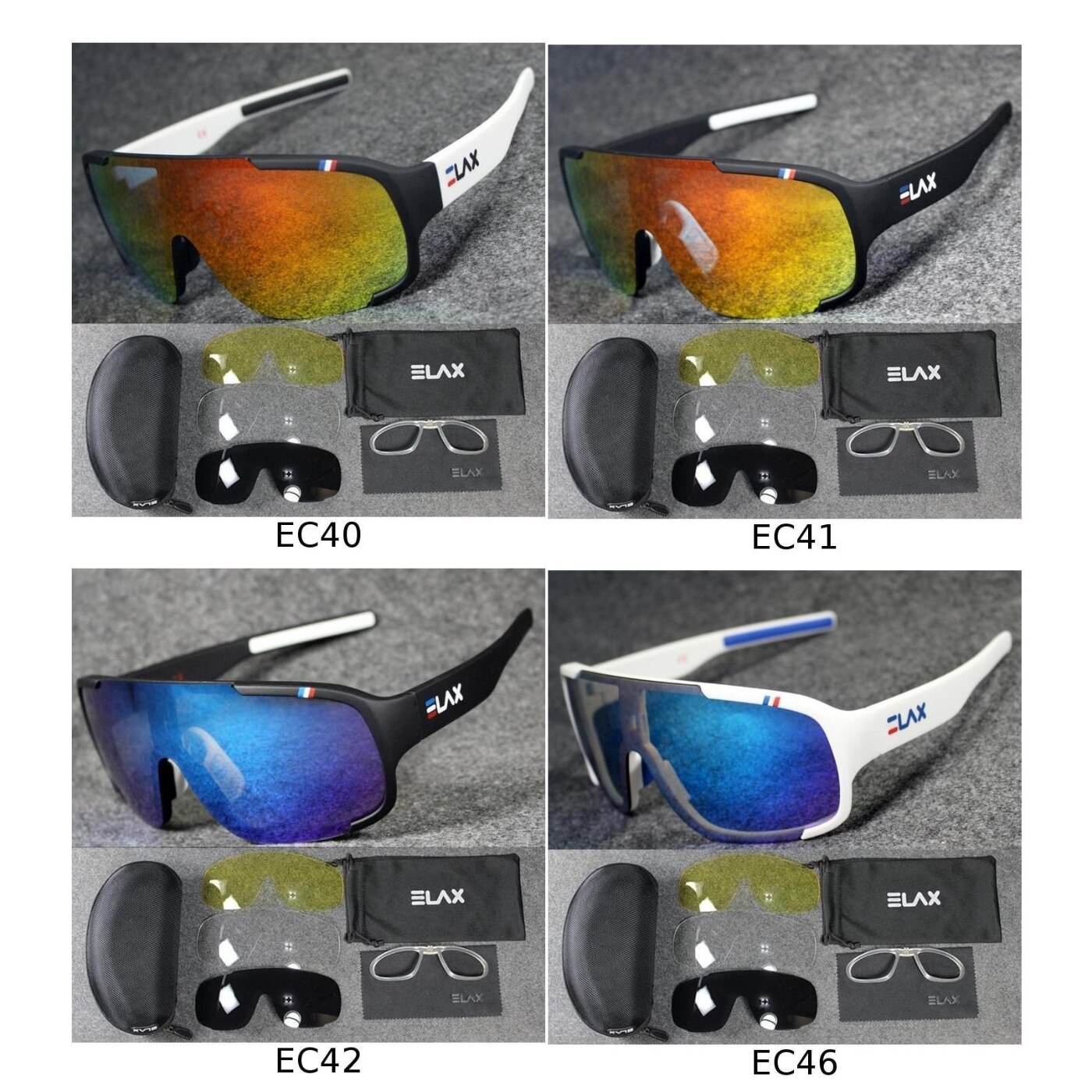 ELAX 1 einstellen Radfahren Sonnenbrille Radfahren Fahren Laufen Golf Angeln draussen Sport Männer Frauen Damen Sport Winddicht Sonnenbrille