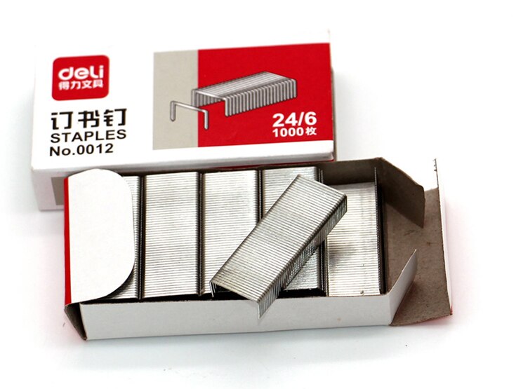 No.0012 24/6 grapas para oficina Staples 1000/caja