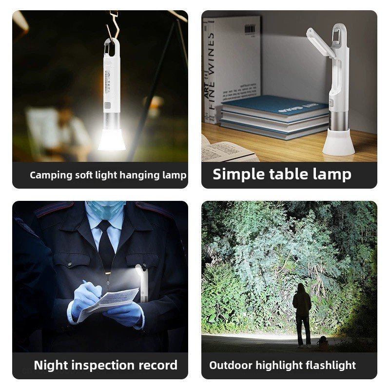 Xiaomi SMILING SHARK Outdoor Mini Flashlight Portable Strong Lights Variable Focus Travel Camping Fishing Walking Lighting Lamp