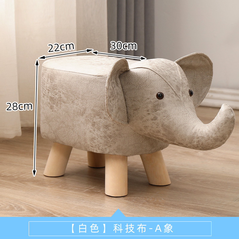 Sillas de madera hasta la rodilla para niños, asiento de comedor de conejo, mesas de asiento de madera para niños, silla nórdica para bebé, muebles de habitación para niños pequeños: Castaño