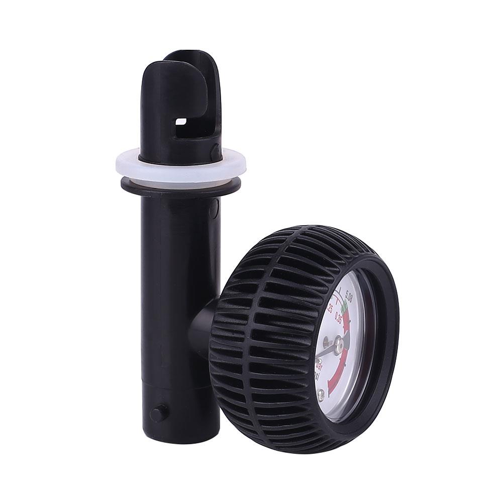 Pressure Test Pressure Gauge Inflatable Boat Air Pump Gas Sport Black ABS