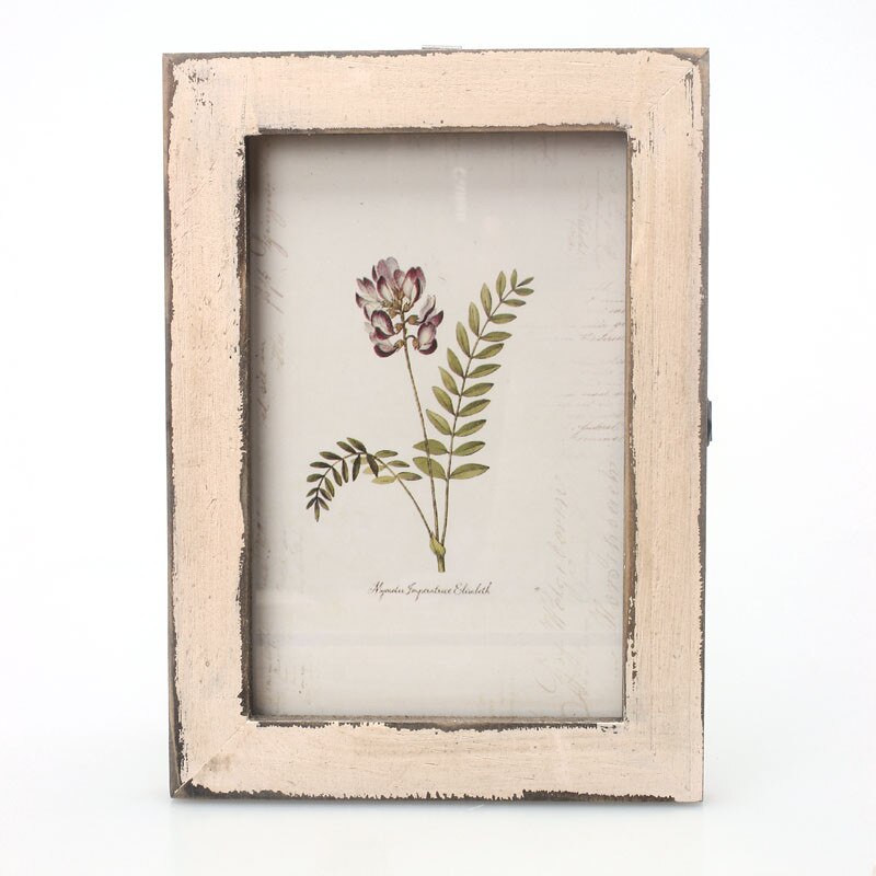 5 Colors Vintage Photo Frame Home Decor Retro Wooden Wedding Couple Recommendation Pictures Frames Ornament: B