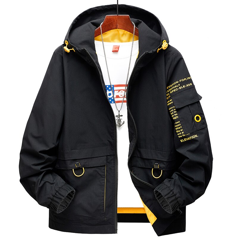 Plus koko 8xl 7xl 6xl 5xl xxxxl hip hop streetwear rento ruudullinen paita miesten pitkähihainen löysä hupullinen: Musta / Xxxl