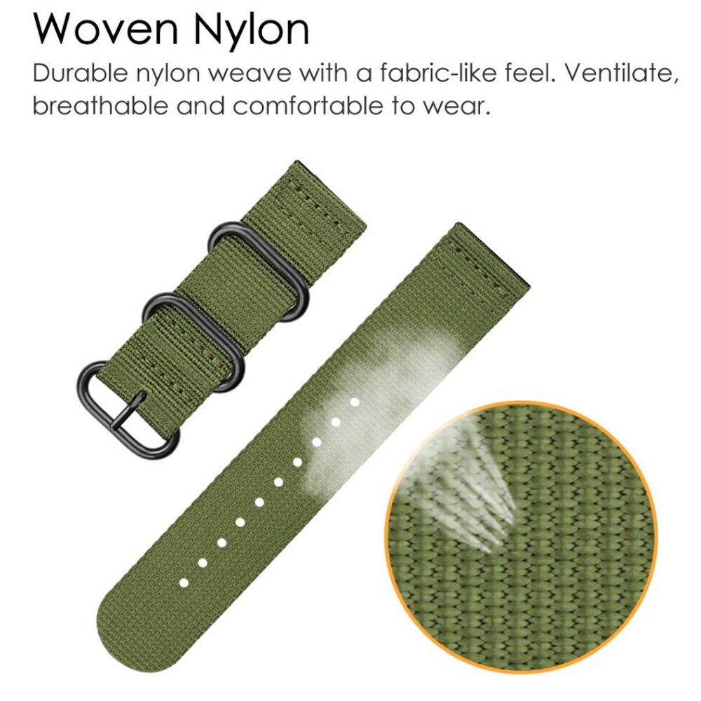 Geweven nylon horlogeband voor de huami amazfit gtr 47mm amazfit 2s vervangende horlogeband, armband van 22mm