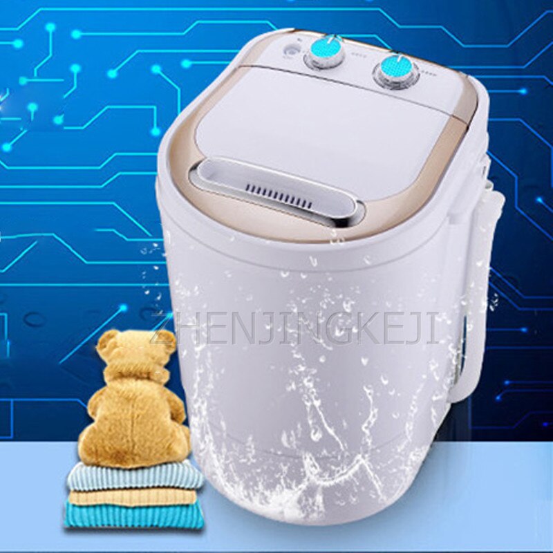 Small Mini Washing Mchine Single Bucket Semi-automatic Portable Underwear Shirt With Dehydration Washer Household Appliances