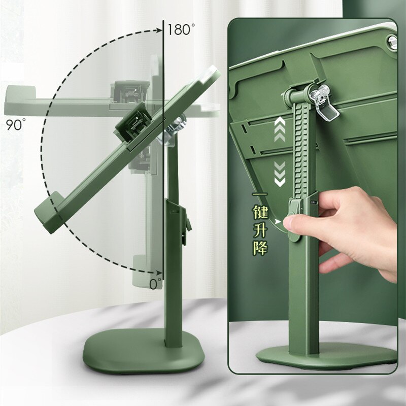 2022 Adjustable Portable Reading Rack Book Holder Support Document Shelf Bookstand Tablet Music Score Recipe Stand