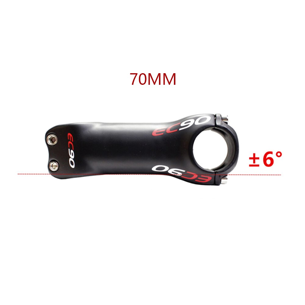 EC90 full carbon fiber bike pole road bike pole mountain bike pole 28.6-31.8MM 6°17°stem carbon fiber stem: 6 degrees 70 mm