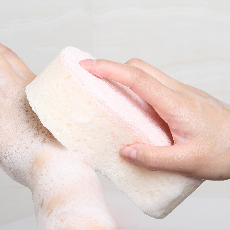 Japan Imported Soft Body Cleaning Bath Sponge Scrubber Cleaning Shower Scrub Bath Ball Skin Brush Exfoliating Bathing Sponge