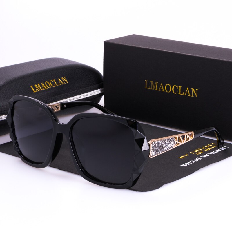 Luxury Brand HD Polarized Sunglasses Women Ladies Oversized Square Gradient Sun Glasses Female Eyewear Oculos UV400: New C05