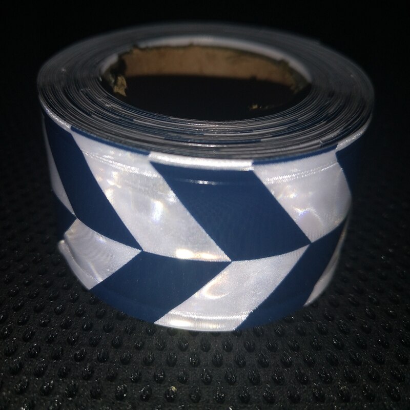 3cm x 3m PVC Reflective Strip for Police Garment Prismatic Reflective Tape Sew on Clothes Hat Bag