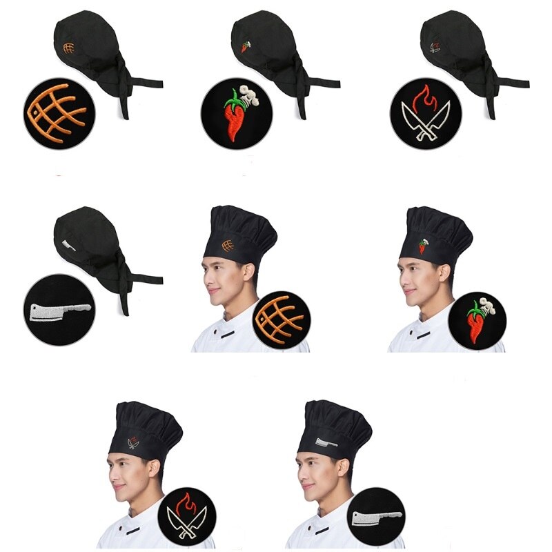 Chef Kitchen Hat Unisex Men Women Chef Waiter Uniform Cap Cooking Bakery BBQ Grill Restaurant Cook Work Hat Chef Cap Hat