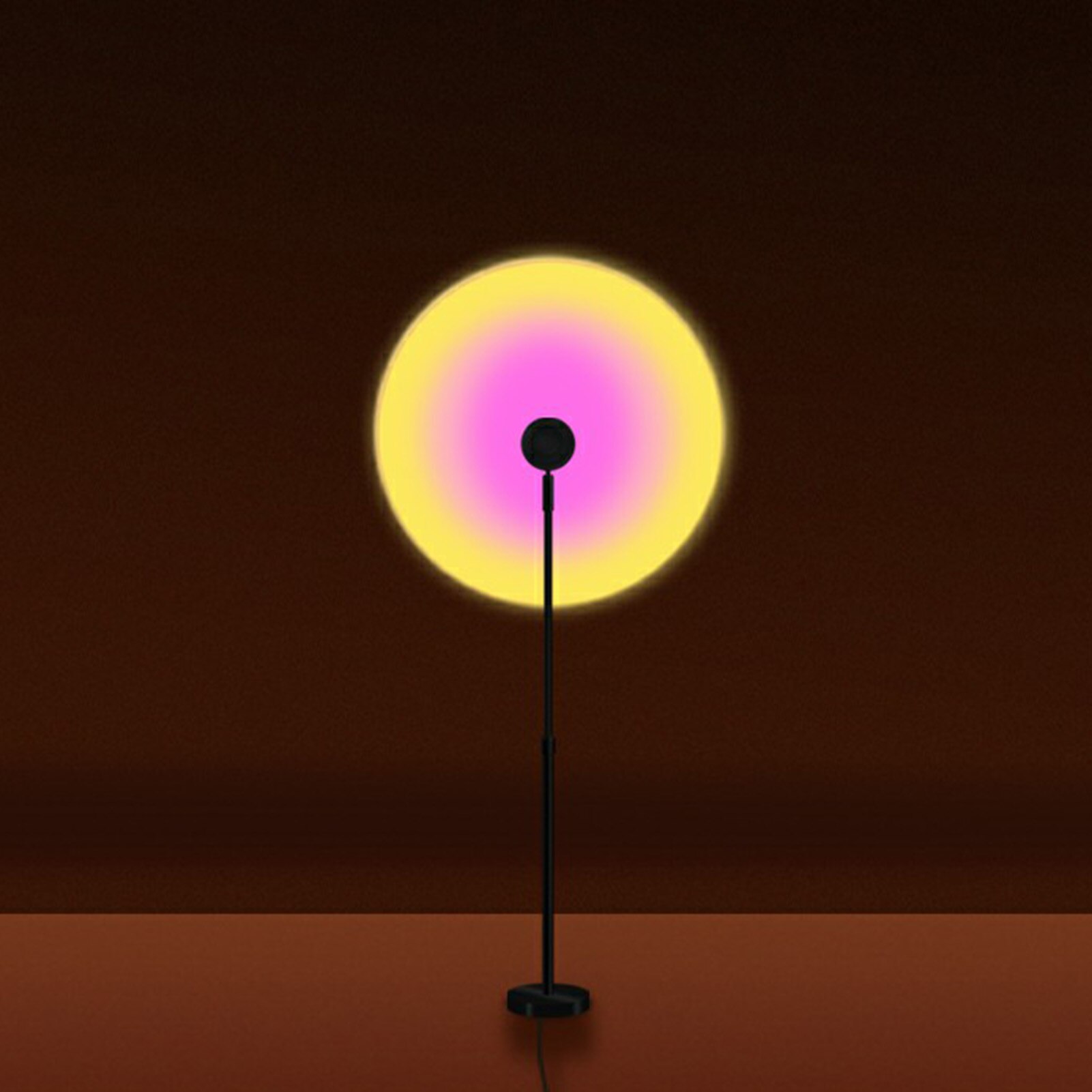 Retractable Sunset Lamp Sunset Lamp Floor Lamp Live Broadcast Sun Never Sets Projection Sunset Atmosphere Lamp: D