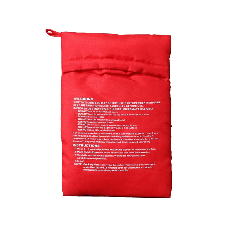 Mikrowellen-Kartoffelbeutel, wiederverwendbar, äußern-Mikrowellen-Kartoffelkocher, Beutel für gebackenes Kartoffelkocher, perfekte Kartoffeln, 4 Minuten, verrotten gebackener Beutel: verrotten