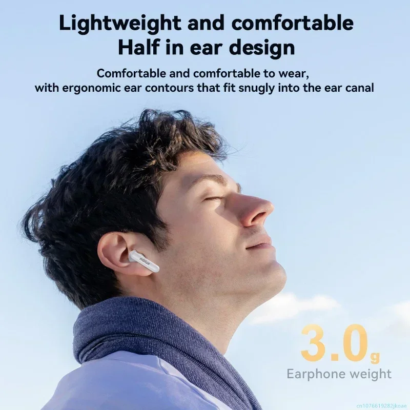 Nowe słuchawki Bluetooth Mblue AR10 Stereo Bezprzewodowe Półotwarte Słuchawki HiFi Redukcja Szumów Rozmów Długi Czas Pracy na Baterii