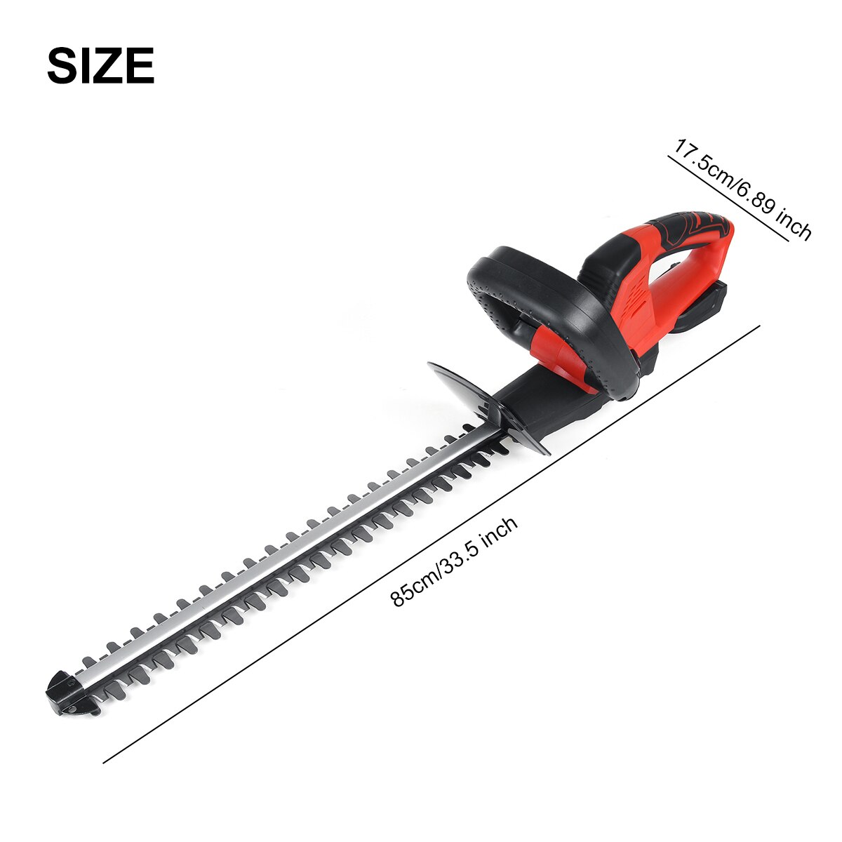 Electric Cordless Hedge Trimmer Weeding Shear Pruning Saw Woodworking Chain Saw Wood Cutter Logging For 18V Makita Battery