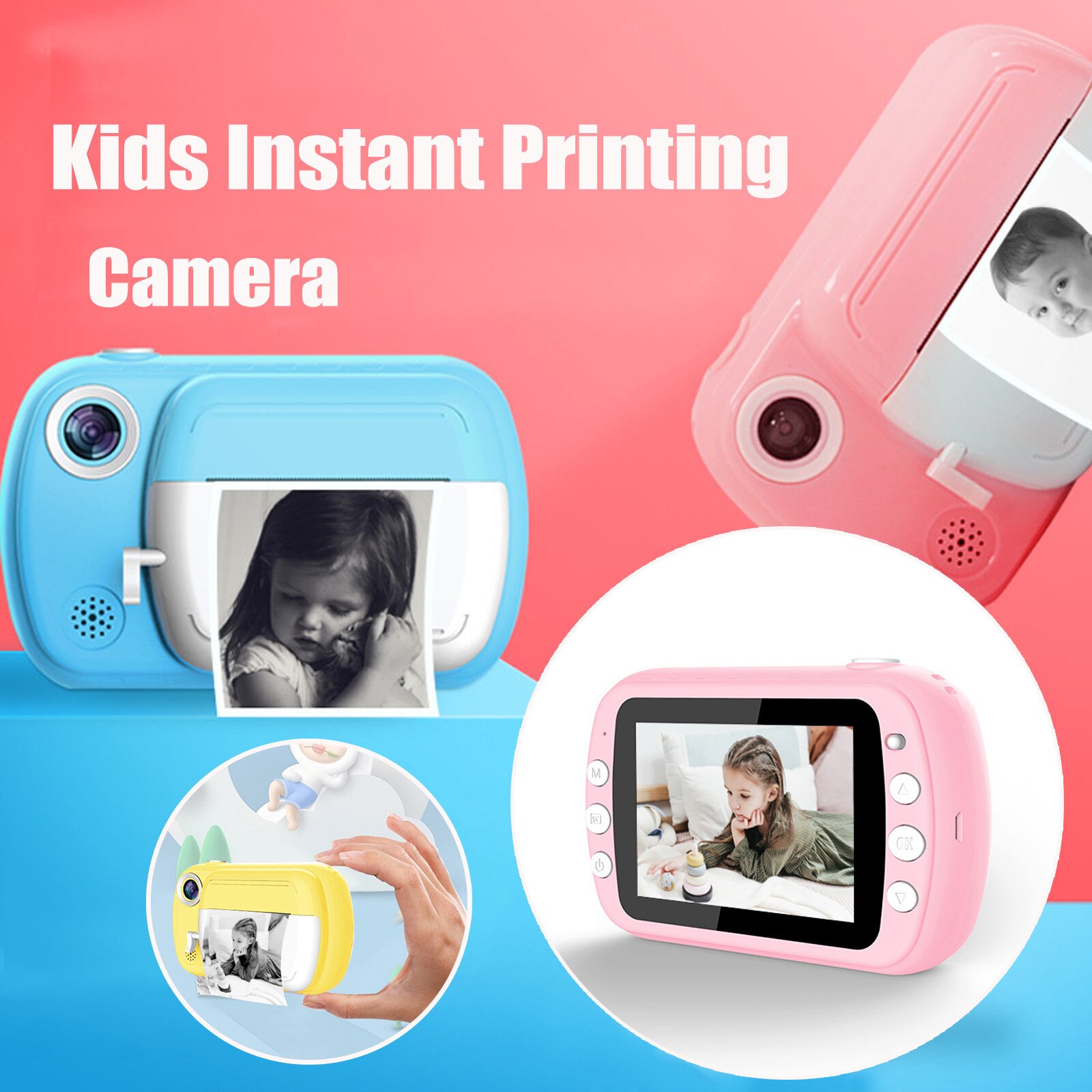 Kinderen Kids Camera Mini Digitale Kamera Speelgoed Voor Kinderen Baby 8 Miljoen Pixel Kids Leuke Cartoon Camera Speelgoed Фотоаппарат