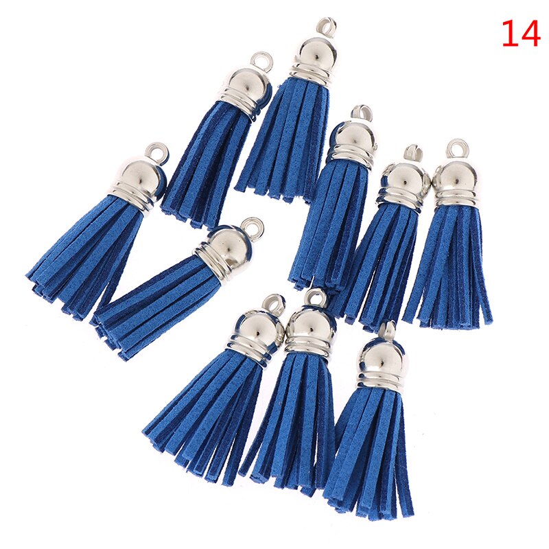 Gland en cuir pour porte-clés téléphone portable sangles bijoux frange en daim: 14