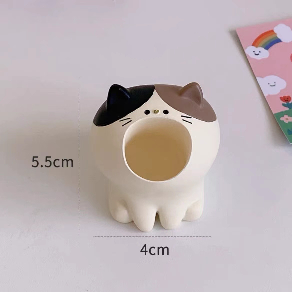 Nagelkonst sliphuvud bitshållare söt nagelborrhållare behållare display ställ nagelborstar hållare nagelbits förvaringsverktyg: Ljusgul