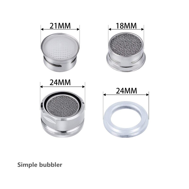 Kitchen Sink Aerator ABS/Copper Big Angle Swivel Faucet 2 Function Faucet Accessories Tip Filter Foamer Aerators: M24 male thread