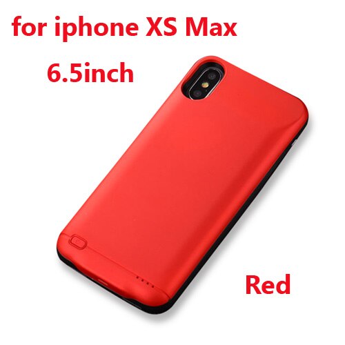 10000Mah Batterij Lader Case Voor Iphone 6 6s 7 8 Plus Power Bank Opladen Case Voor Iphone 11 Pro X Xs Max xr Power Bank Case: XS Max Red