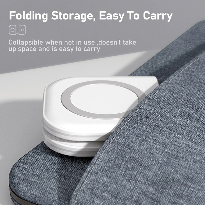 Foldable Magnetic Duo Charger Mag For Safe iPhone 12 Pro 2in1 Wireless Dual-Charger For Apple iPhone 13 Mini iWatch Airpods Fast