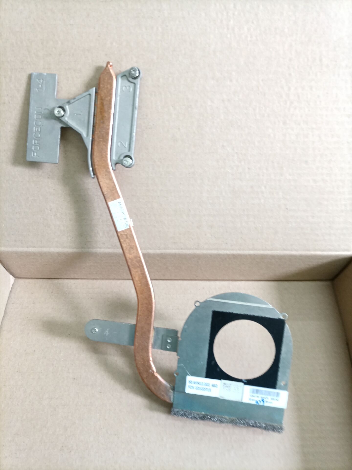 Original For DELL laptop heatsink cooling fan cpu cooler 15R N5010 CPU heatsink 3T25W 03T25W: Only copper pipe