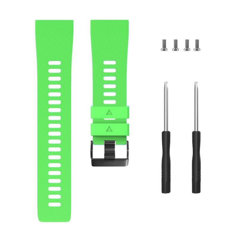 Correa de reloj deportivo para Garmin Forerunner 35, correa de silicona para reloj inteligente, repuesto de pulsera con destornillador, TXTB1: green