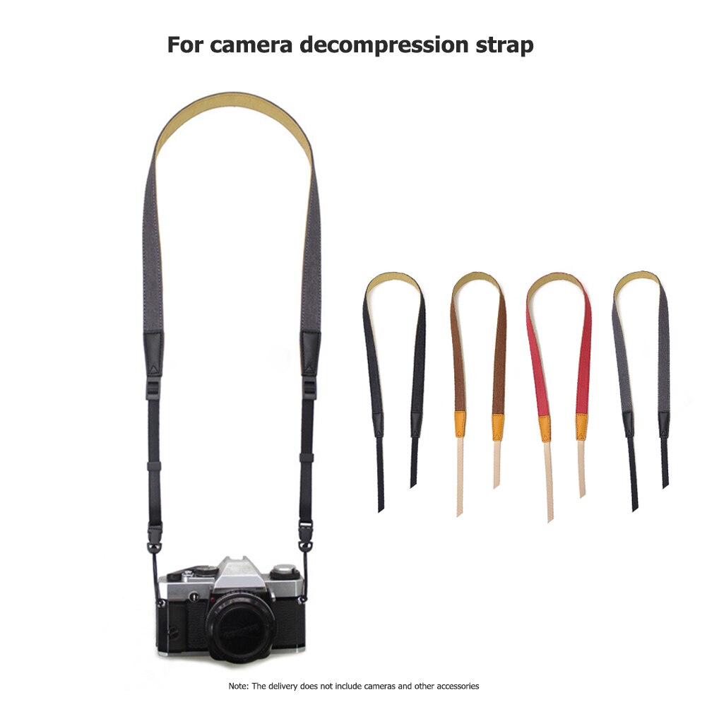 Verstelbare Camera Schouder Neck Strap Sling Strap Cushioned Vintage Riem Voor Dslr Digitale Slr Camera Accessoires Harness Strap