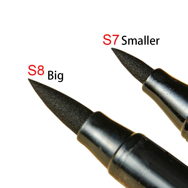 12 stk farverig engangs pen blæk, blæk etui, studerende fyldepen 05mm ,  blæk patron refills